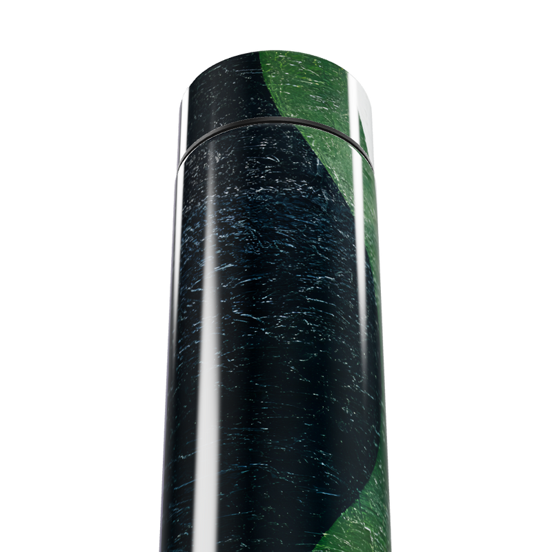 Garrafa Térmica Touch - Preto e Verde Marmorizado