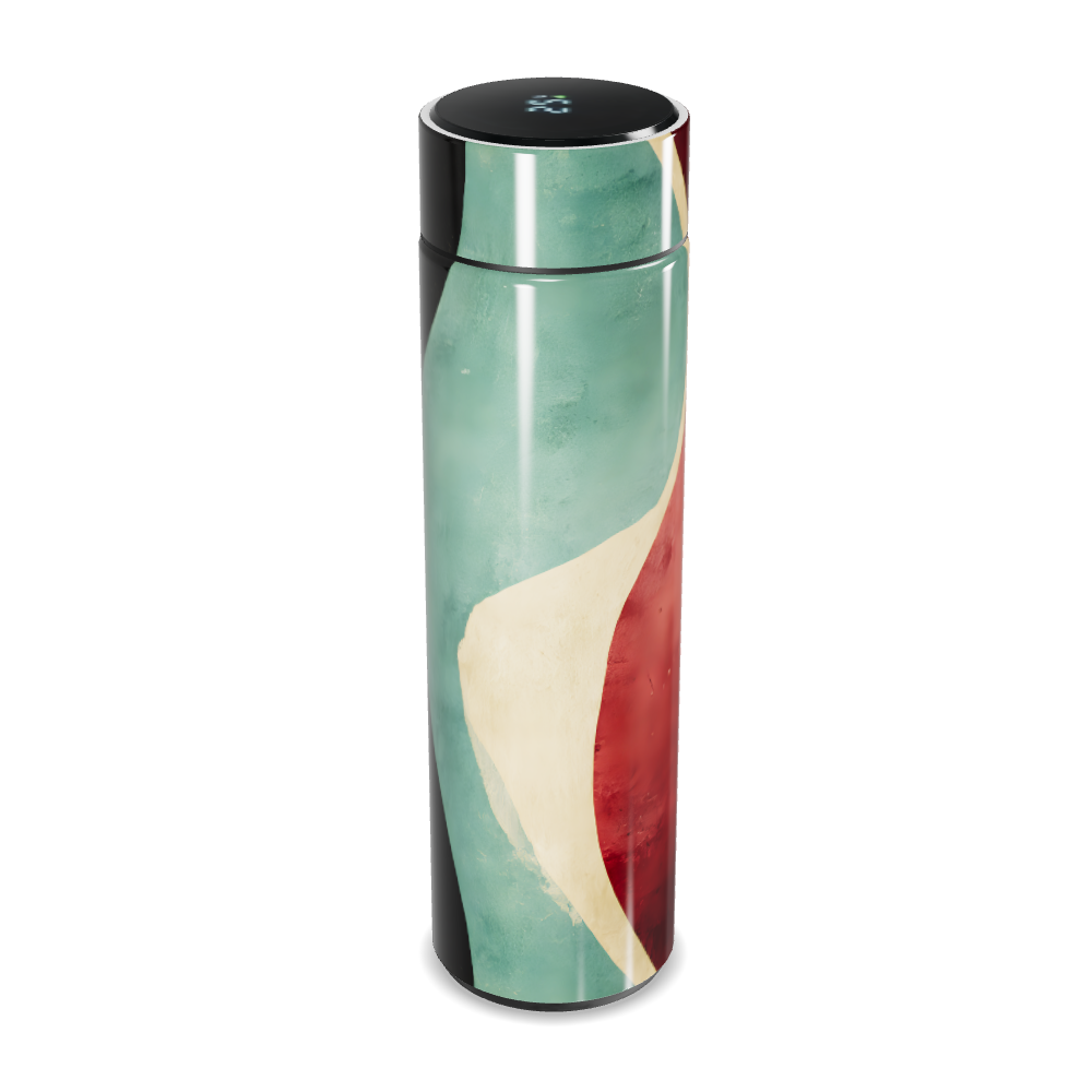 Garrafa Térmica Touch - Design Abstrato Colorido