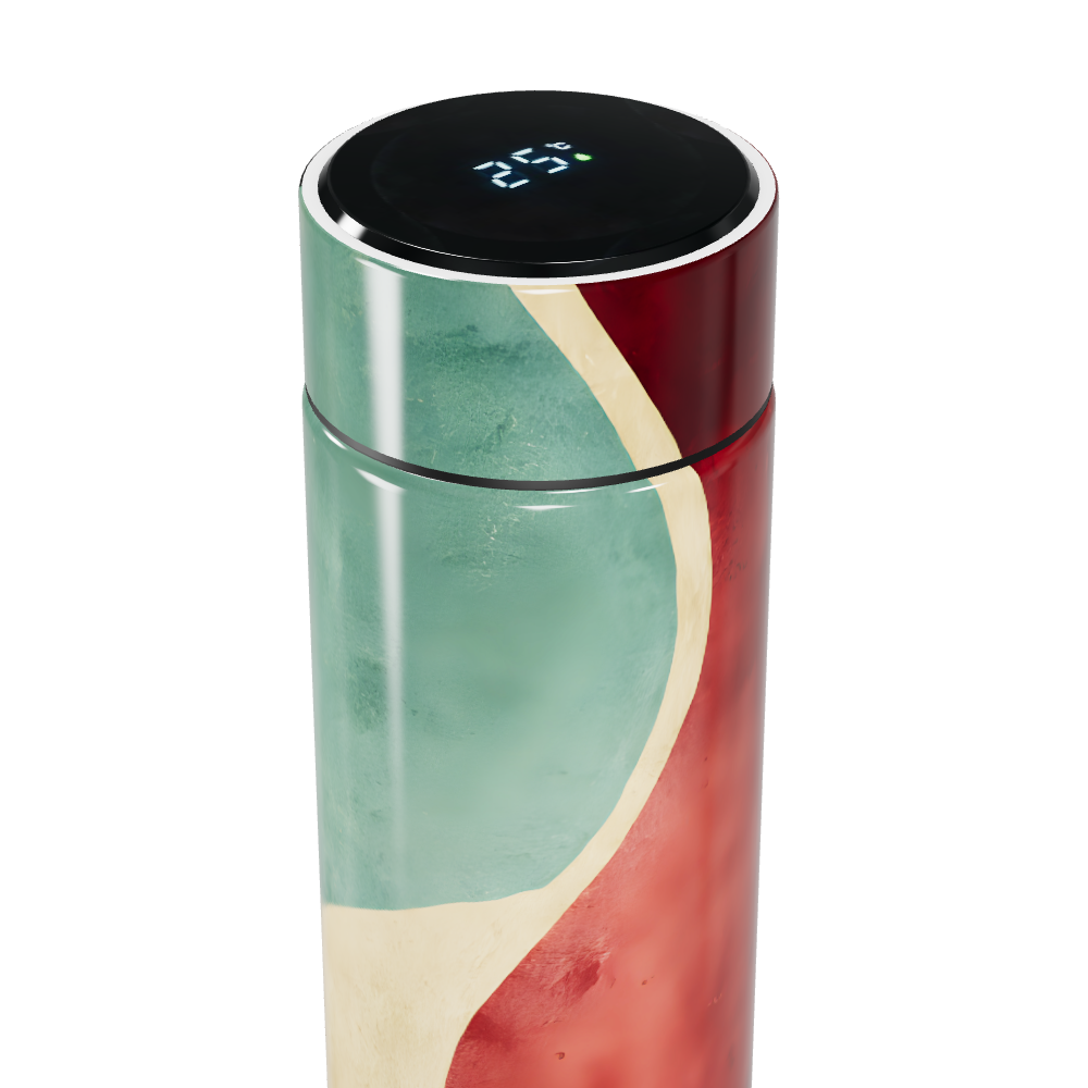 Garrafa Térmica Touch - Design Abstrato Colorido