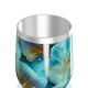 Copo Térmico Slim - Azul Floral Inox