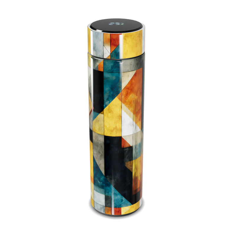 Garrafa Térmica Touch - Estampa Geométrica Colorida