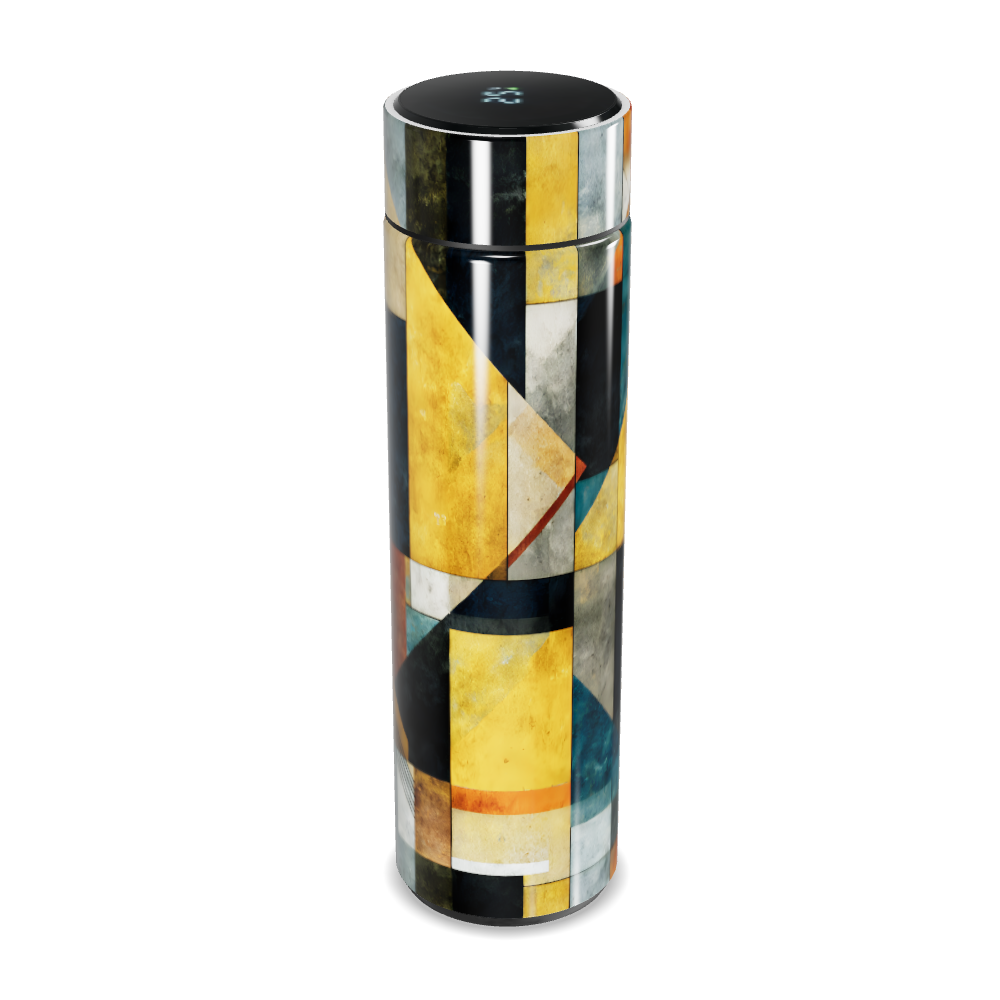 Garrafa Térmica Touch - Estampa Geométrica Colorida