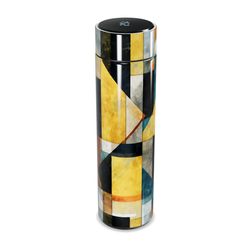 Garrafa Térmica Touch - Estampa Geométrica Colorida