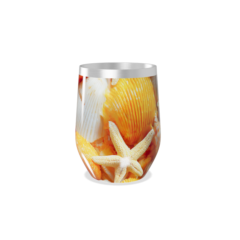 Copo Térmico Slim - Conchas e Estrelas do Mar