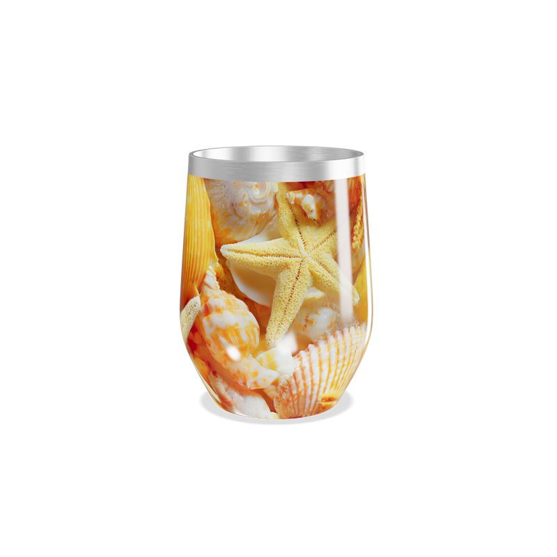 Copo Térmico Slim - Conchas e Estrelas do Mar