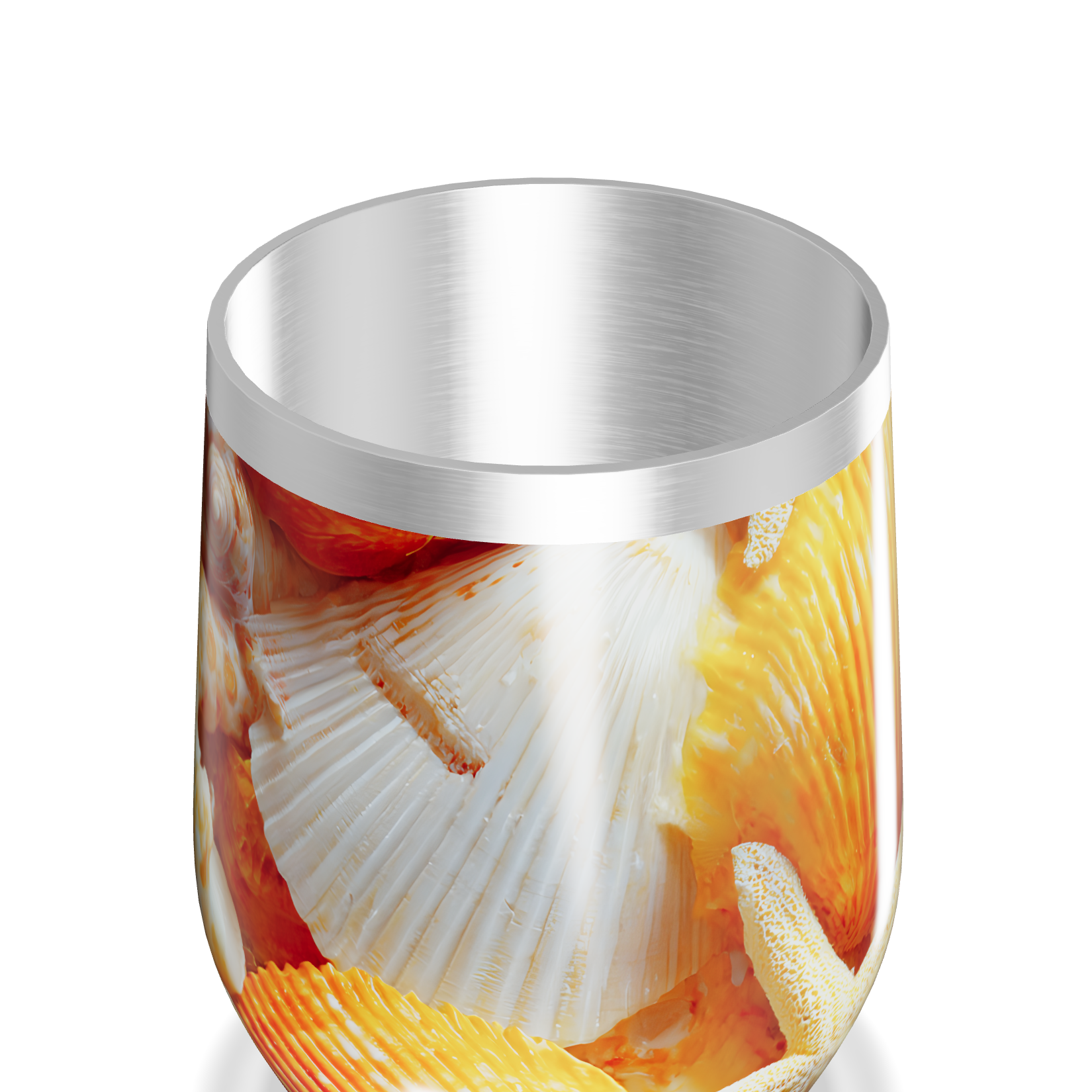 Copo Térmico Slim - Conchas e Estrelas do Mar