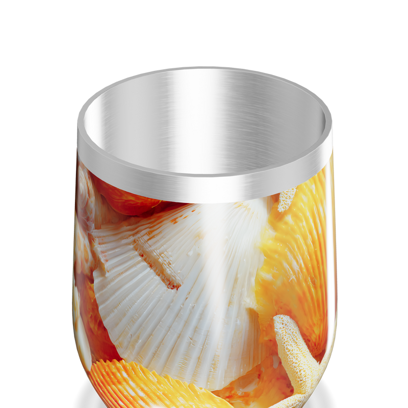 Copo Térmico Slim - Conchas e Estrelas do Mar