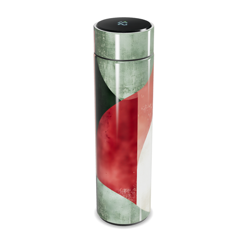 Garrafa Térmica Touch - Estampa Abstrata Colorida