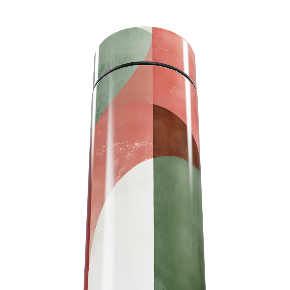 Garrafa Térmica Touch - Estampa Abstrata Colorida