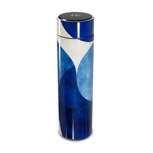 Garrafa Térmica Touch Azul Estampada