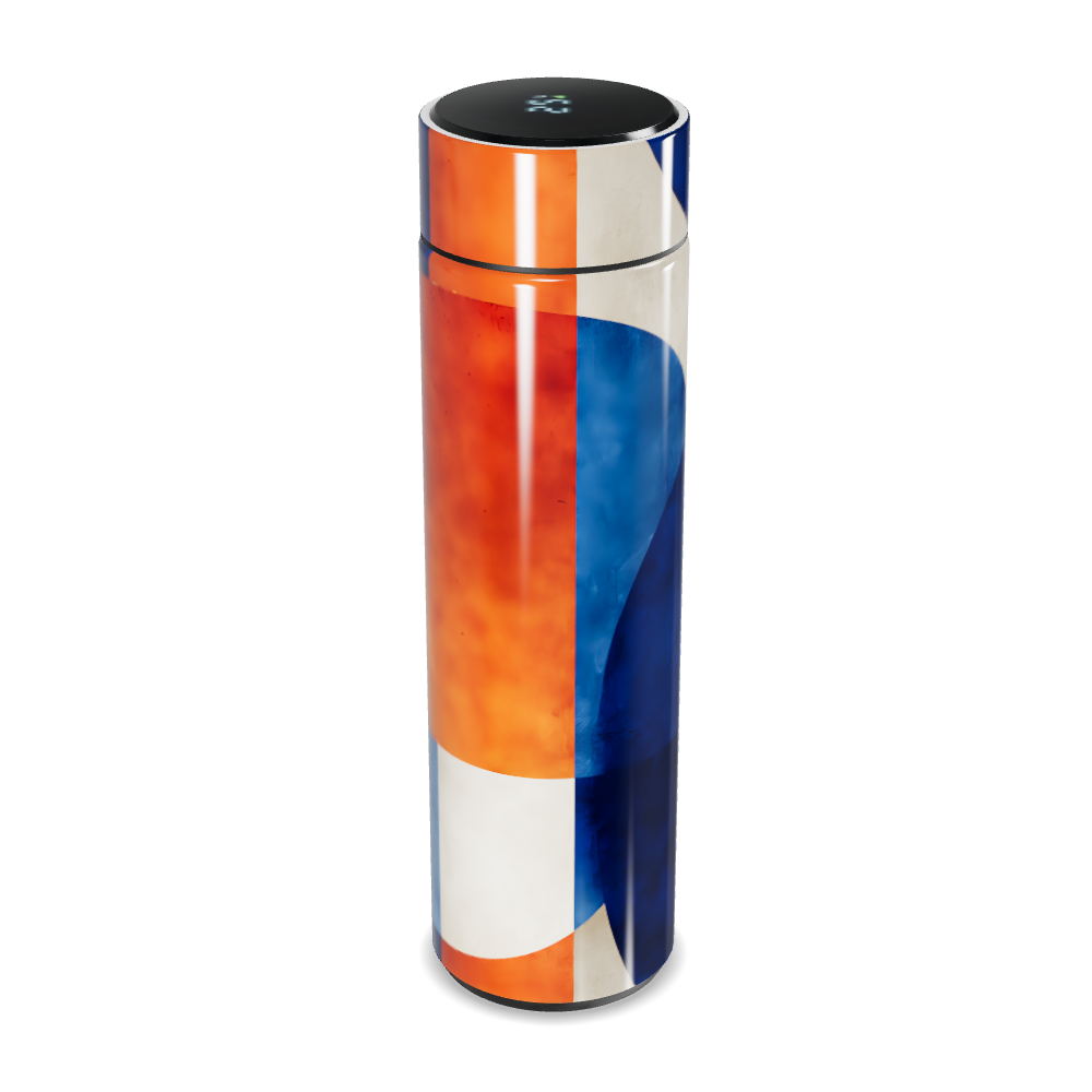 Garrafa Térmica Touch Azul Estampada