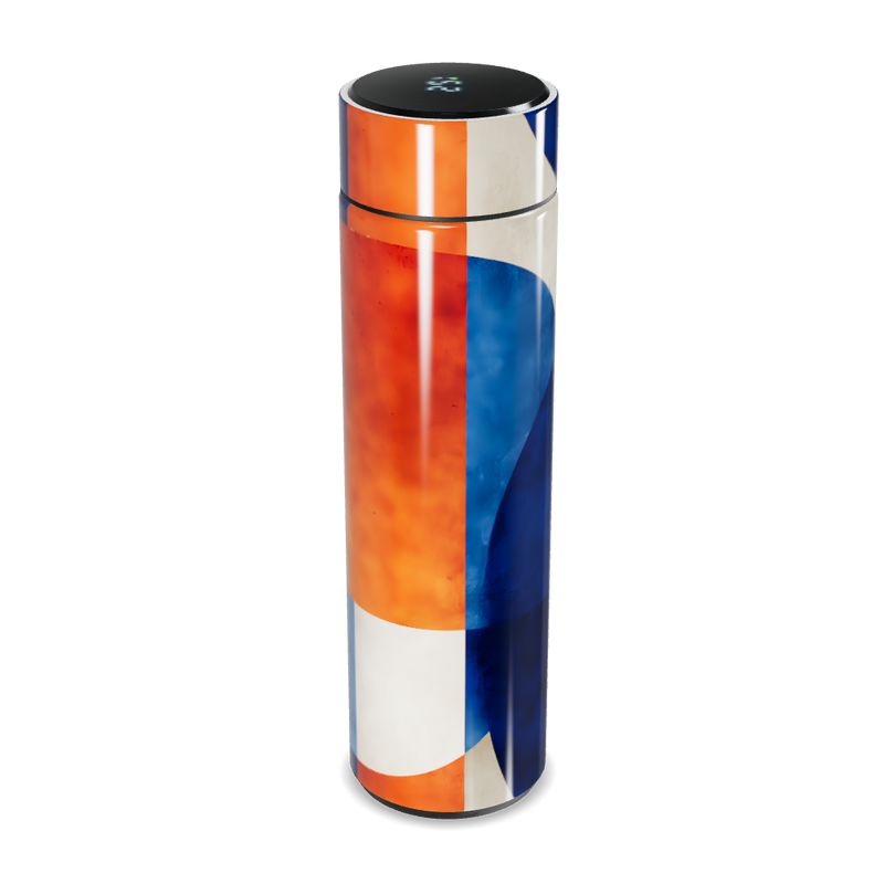 Garrafa Térmica Touch Azul Estampada