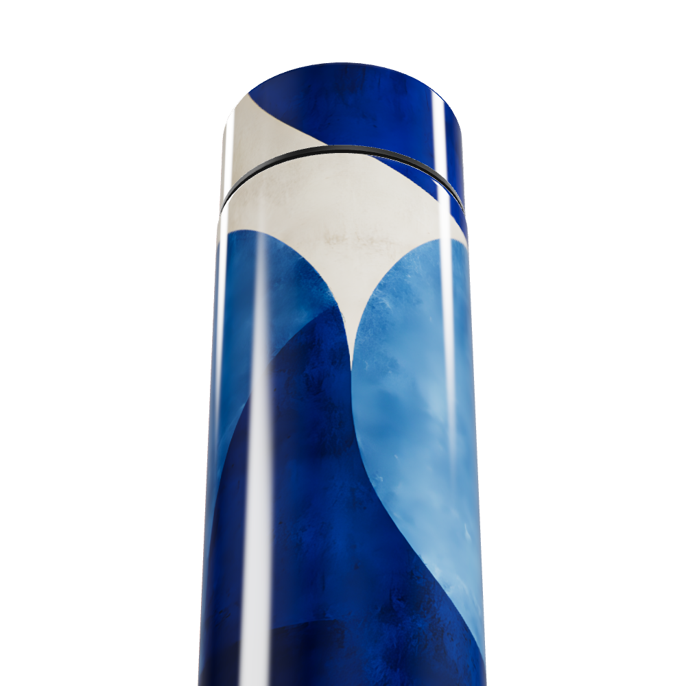 Garrafa Térmica Touch Azul Estampada