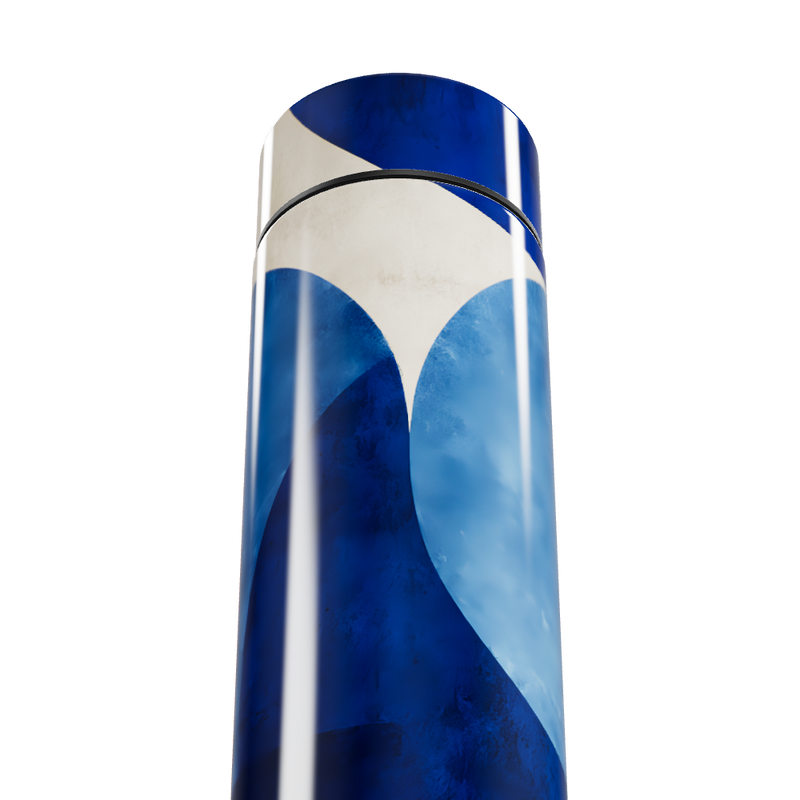 Garrafa Térmica Touch Azul Estampada