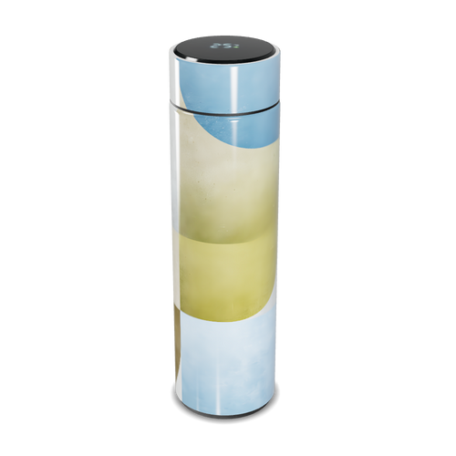 Garrafa Térmica Touch Azul e Amarela