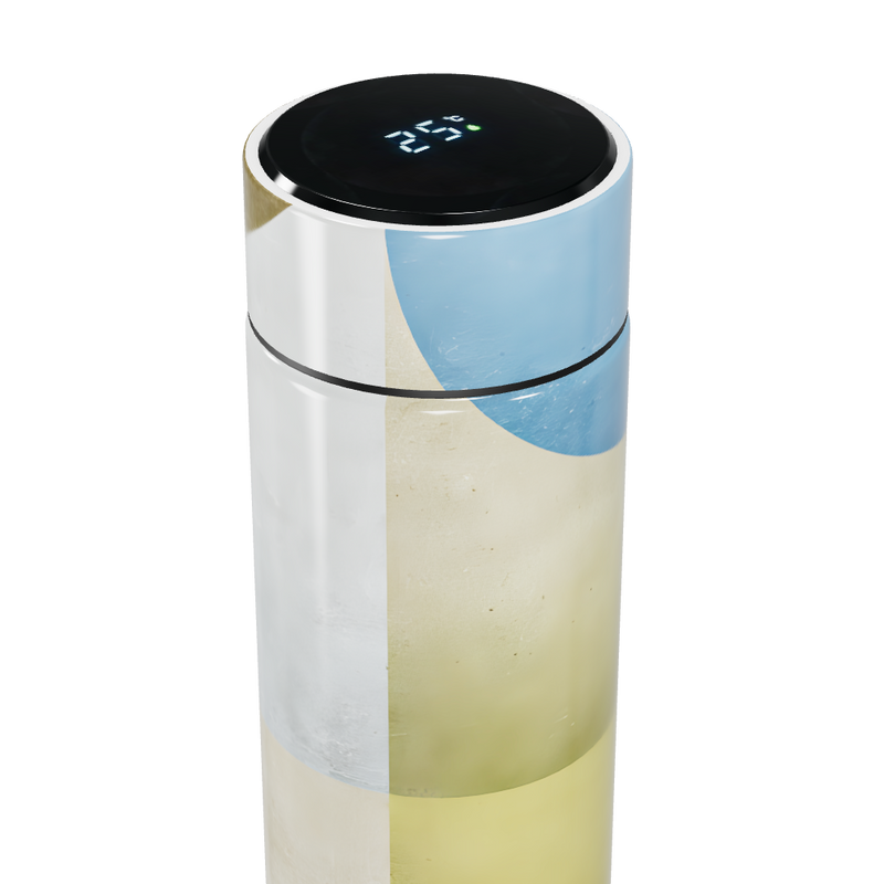 Garrafa Térmica Touch Azul e Amarela