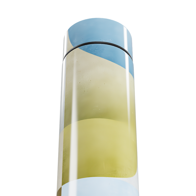 Garrafa Térmica Touch Azul e Amarela