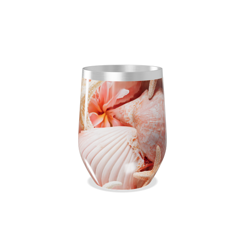 Copo Térmico Slim - Marinho com Conchas