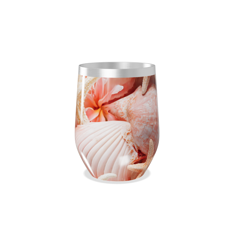 Copo Térmico Slim - Marinho com Conchas