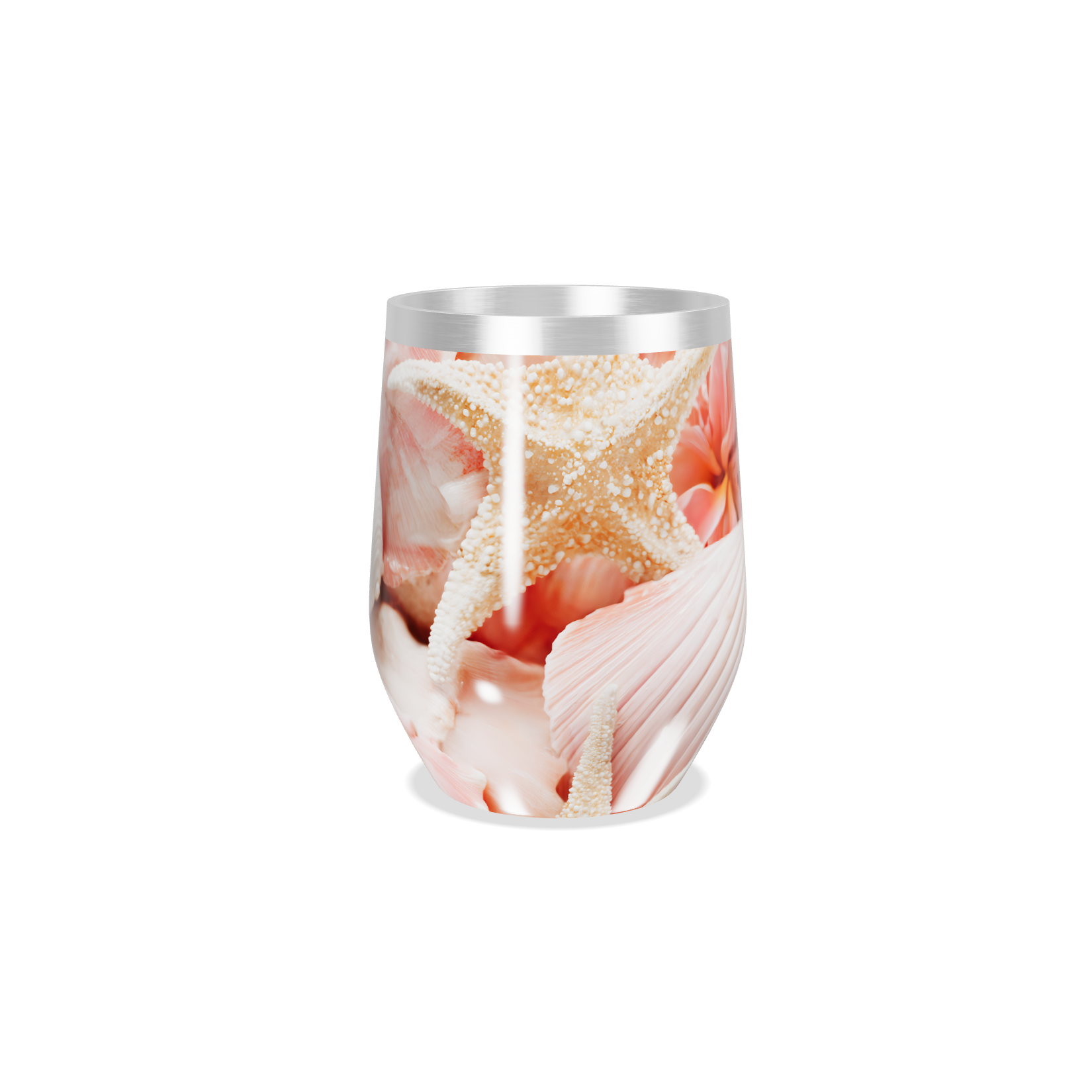 Copo Térmico Slim - Marinho com Conchas