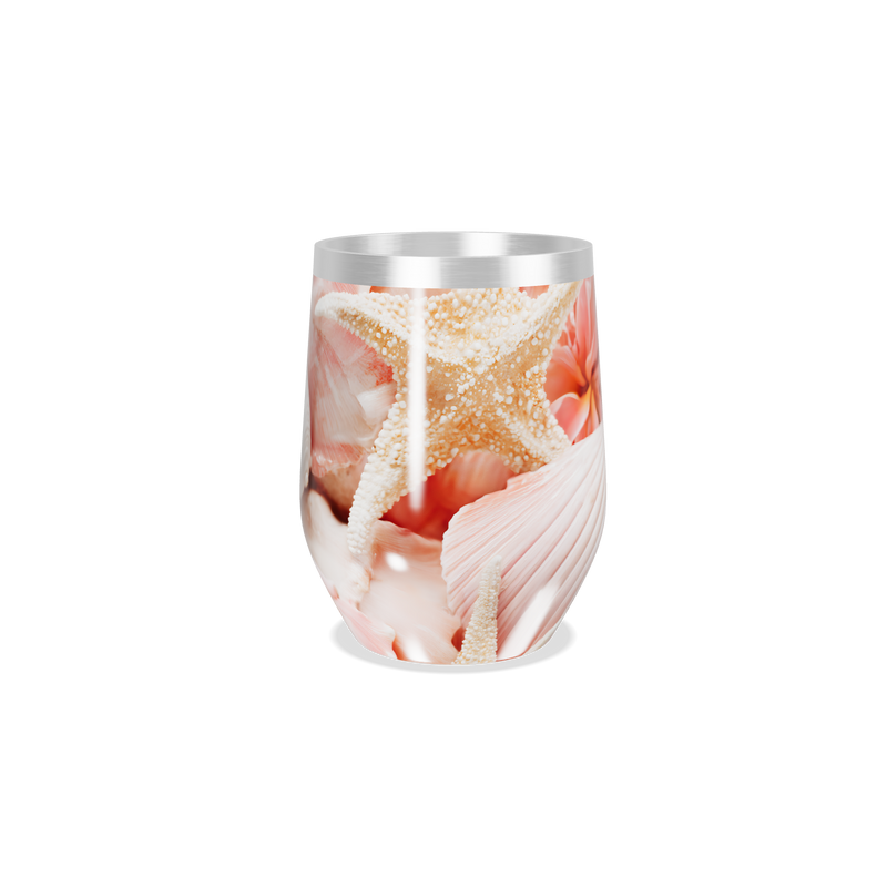 Copo Térmico Slim - Marinho com Conchas