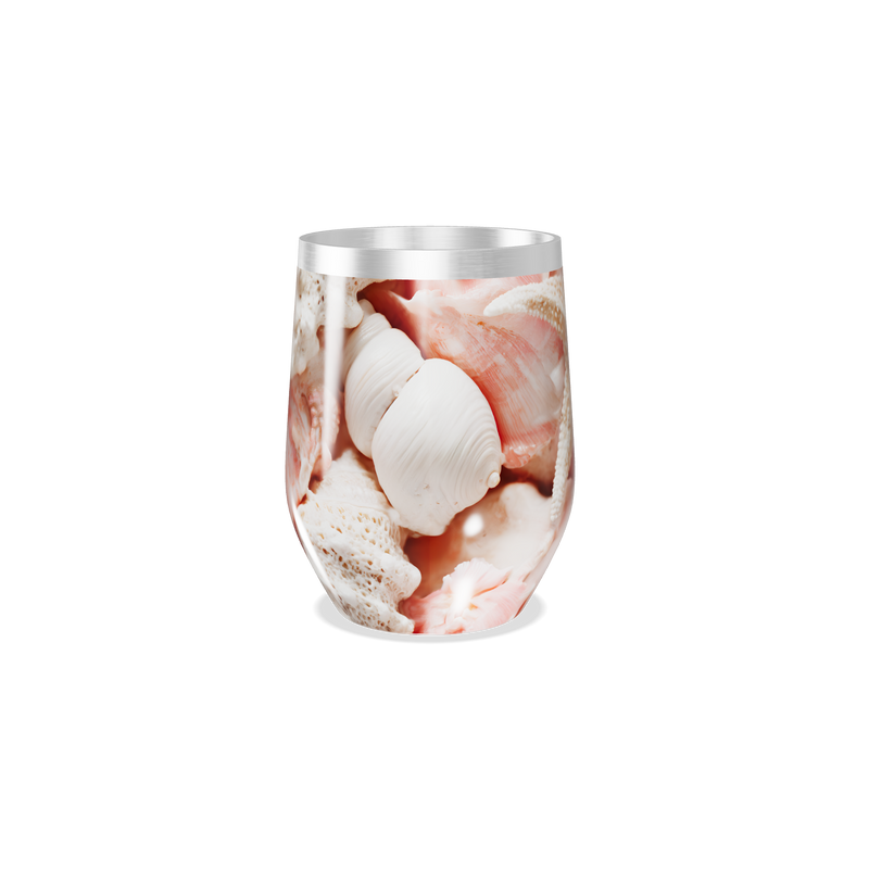 Copo Térmico Slim - Marinho com Conchas