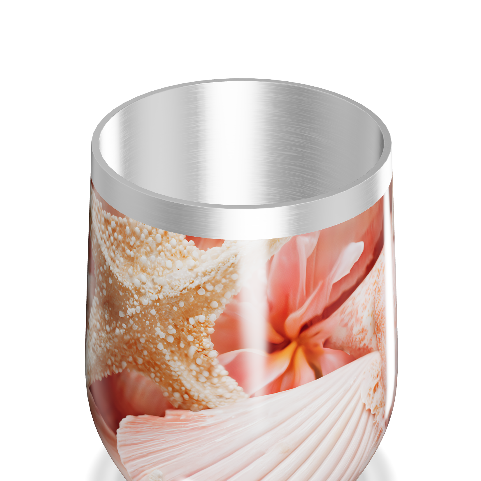 Copo Térmico Slim - Marinho com Conchas