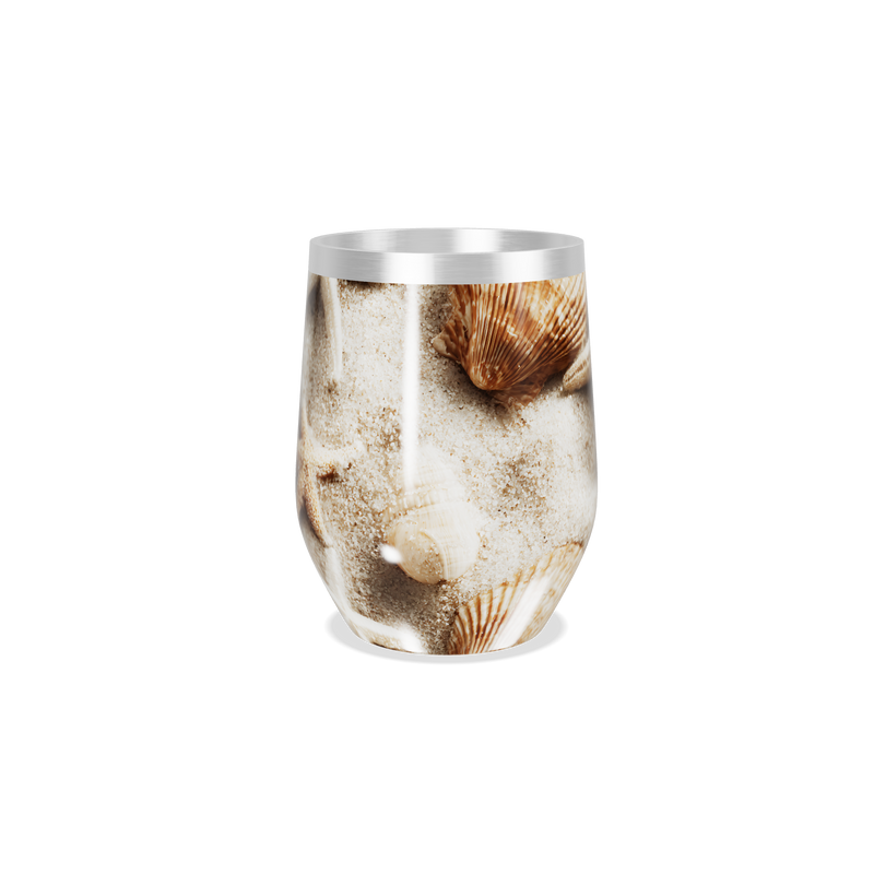 Copo Térmico Slim - Estampa Praia Areia