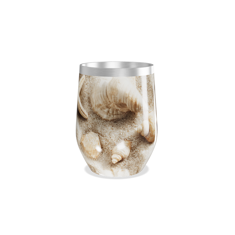 Copo Térmico Slim - Estampa Praia Areia