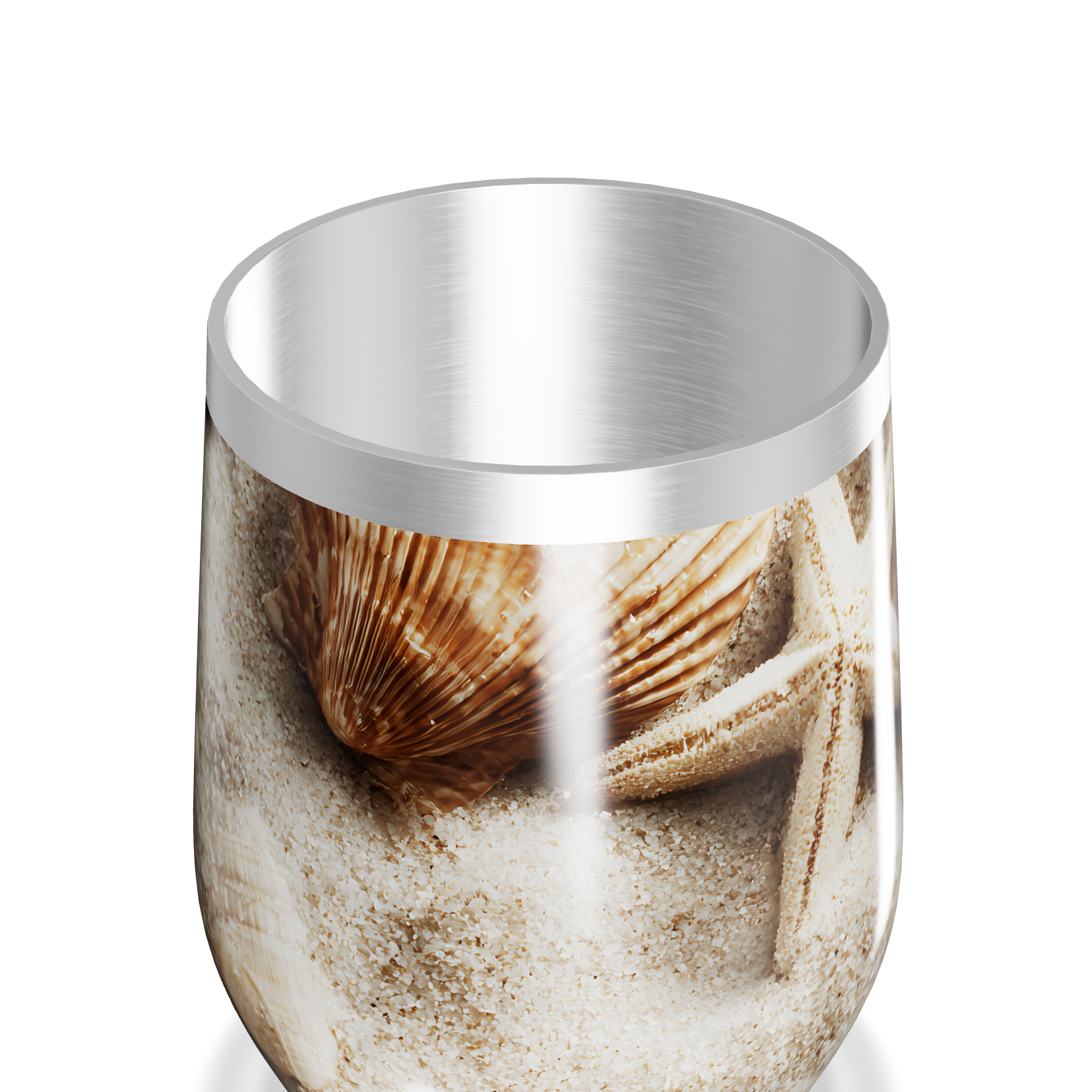 Copo Térmico Slim - Estampa Praia Areia