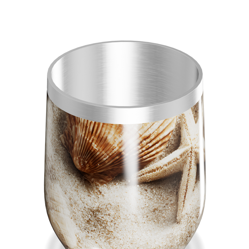 Copo Térmico Slim - Estampa Praia Areia