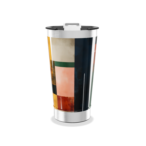 Copo Térmico - Estampa Geométrica Colorida