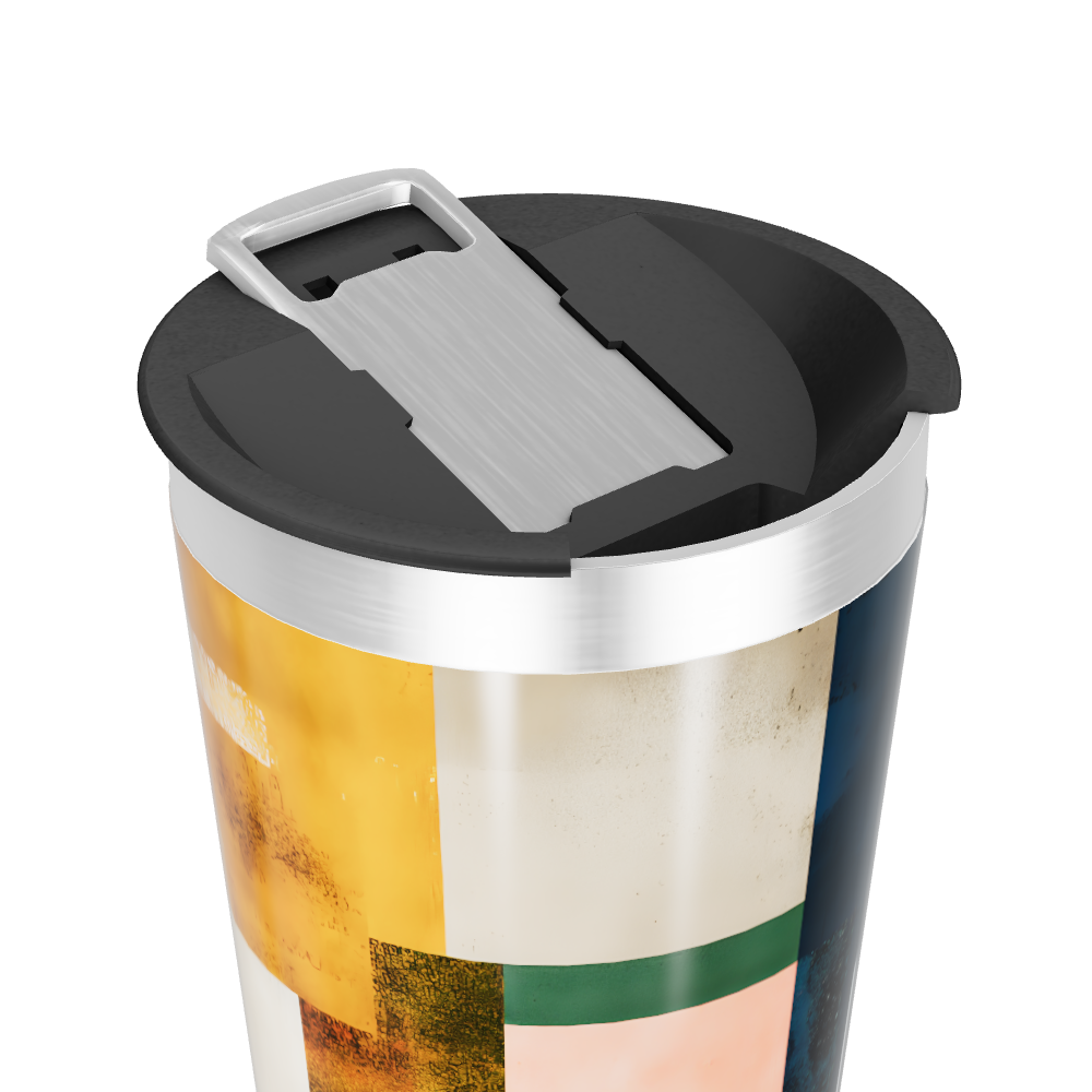 Copo Térmico - Estampa Geométrica Colorida