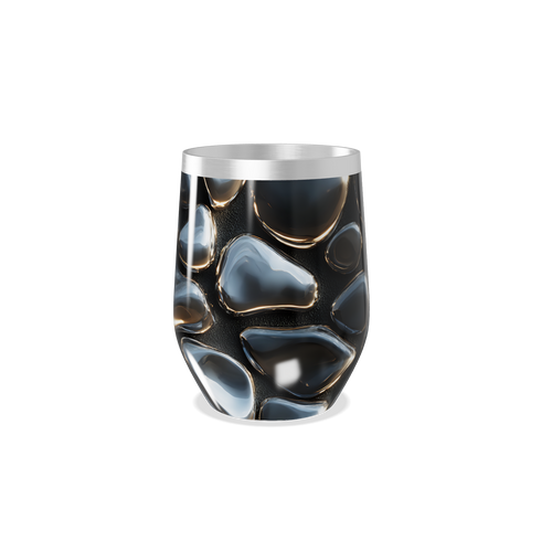 Copo Térmico Slim - Design Metálico Preto