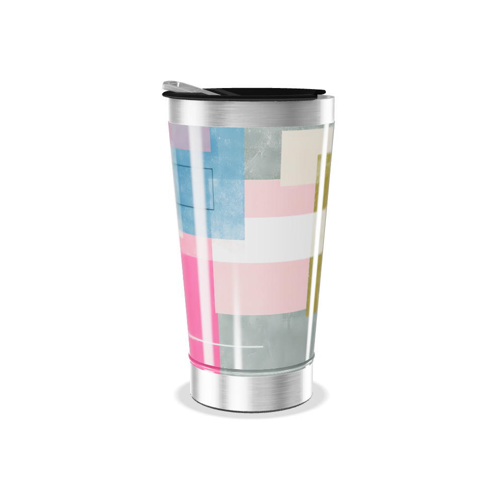 Copo Térmico - Estampa Geométrica Colorida