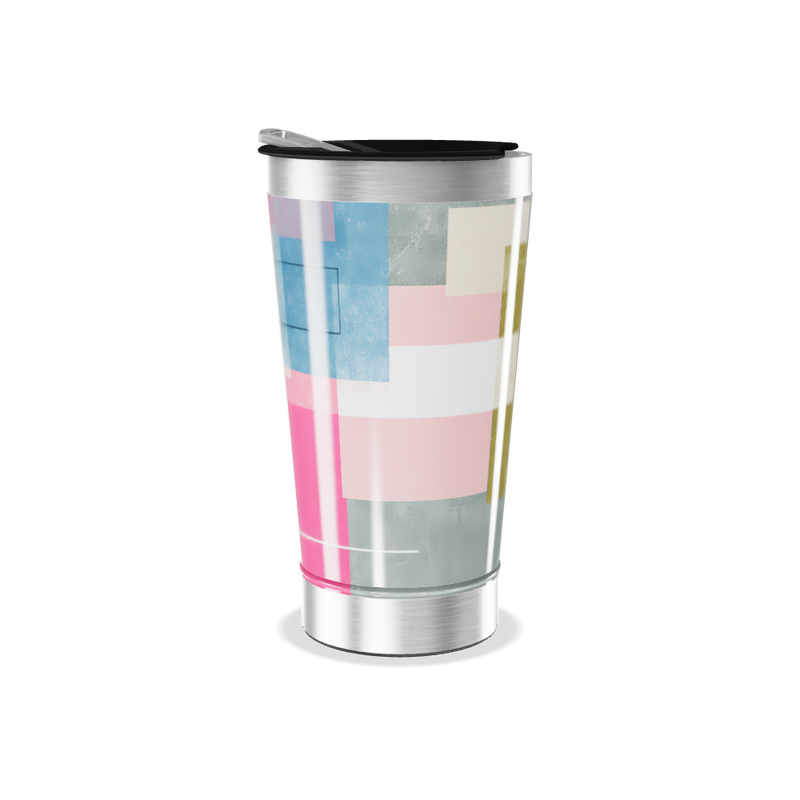Copo Térmico - Estampa Geométrica Colorida