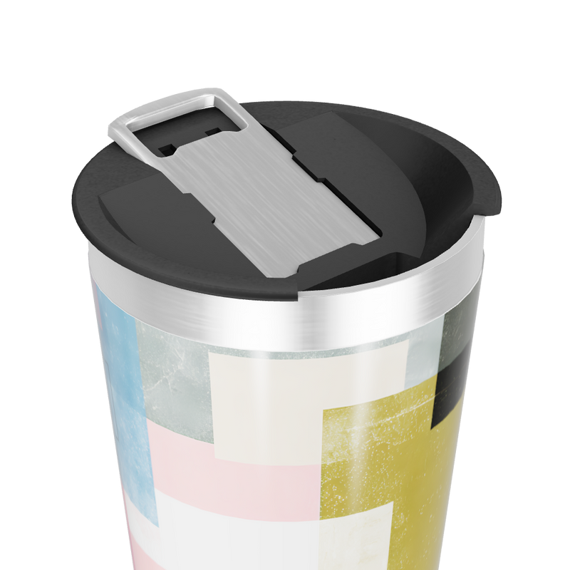 Copo Térmico - Estampa Geométrica Colorida