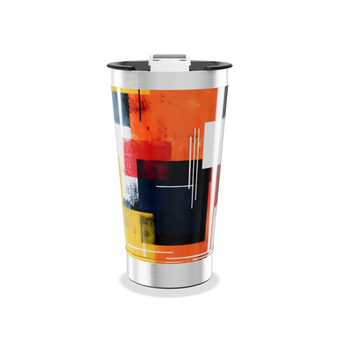 Copo Térmico - Arte Colorida Inox