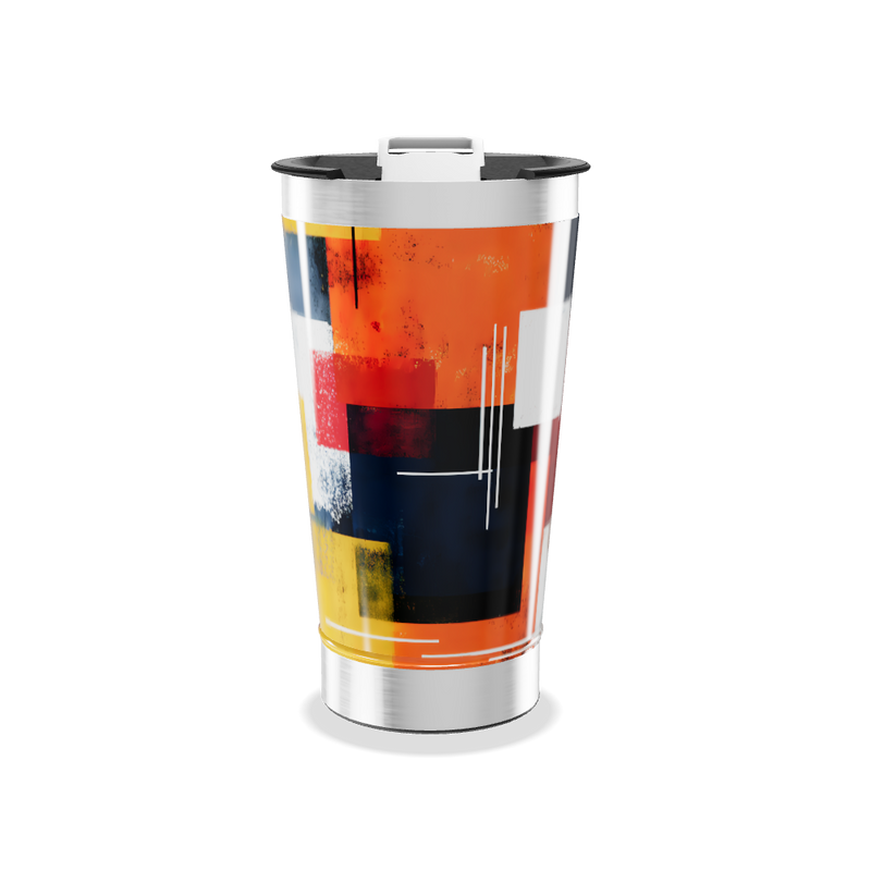 Copo Térmico - Arte Colorida Inox