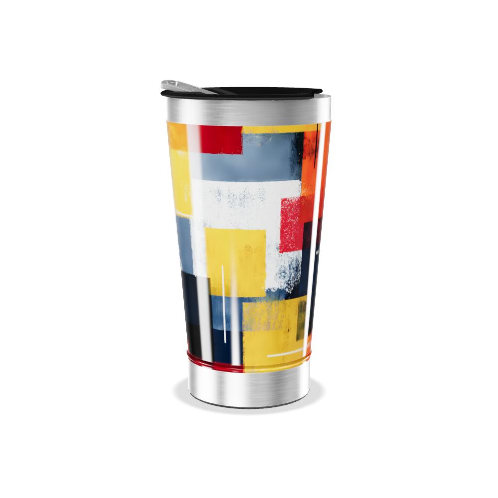 Copo Térmico - Arte Colorida Inox