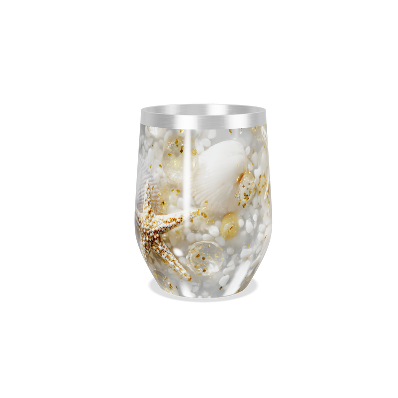 Copo Térmico Slim - Transparente com Estrela-do-mar