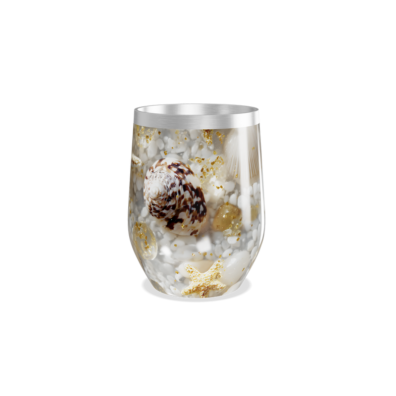 Copo Térmico Slim - Transparente com Estrela-do-mar