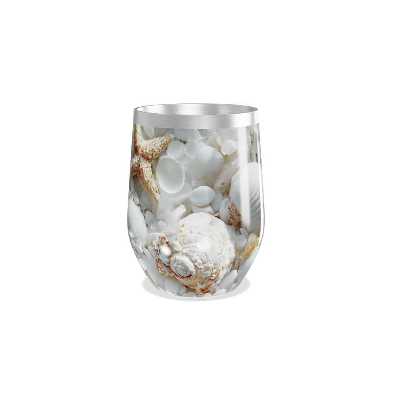 Copo Térmico Slim - Estampa Conchas Marinhas