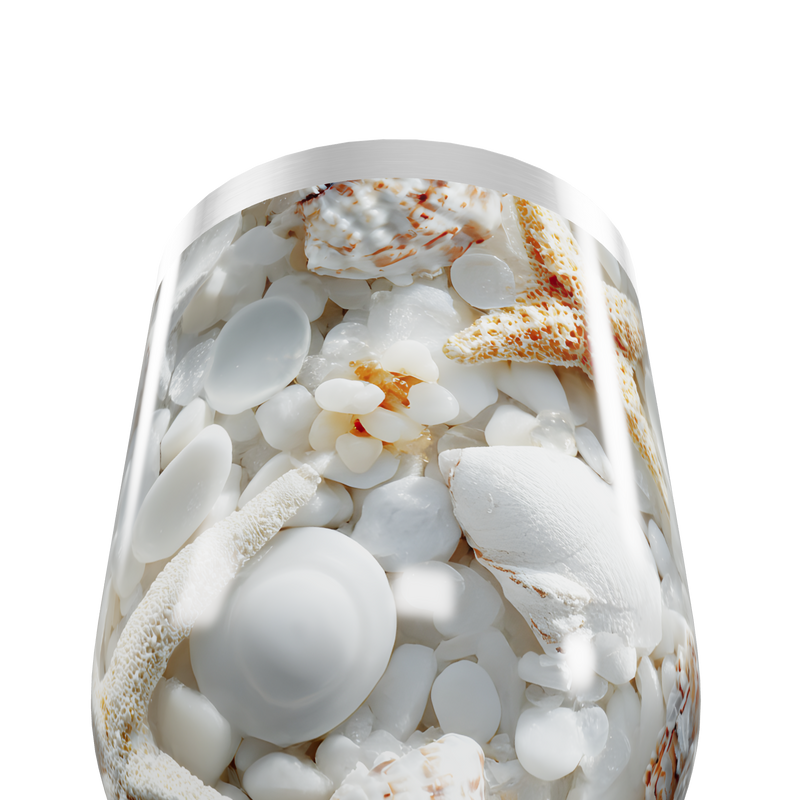 Copo Térmico Slim - Estampa Conchas Marinhas