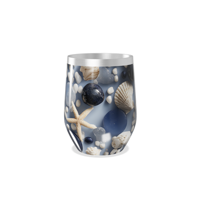 Copo Térmico Slim - Marinho conchas e estrelas