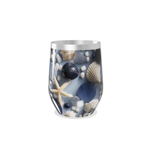Copo Térmico Slim - Marinho conchas e estrelas
