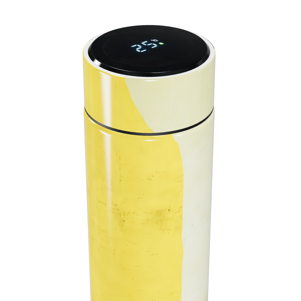 Garrafa Térmica Touch - Amarela Digital Inox