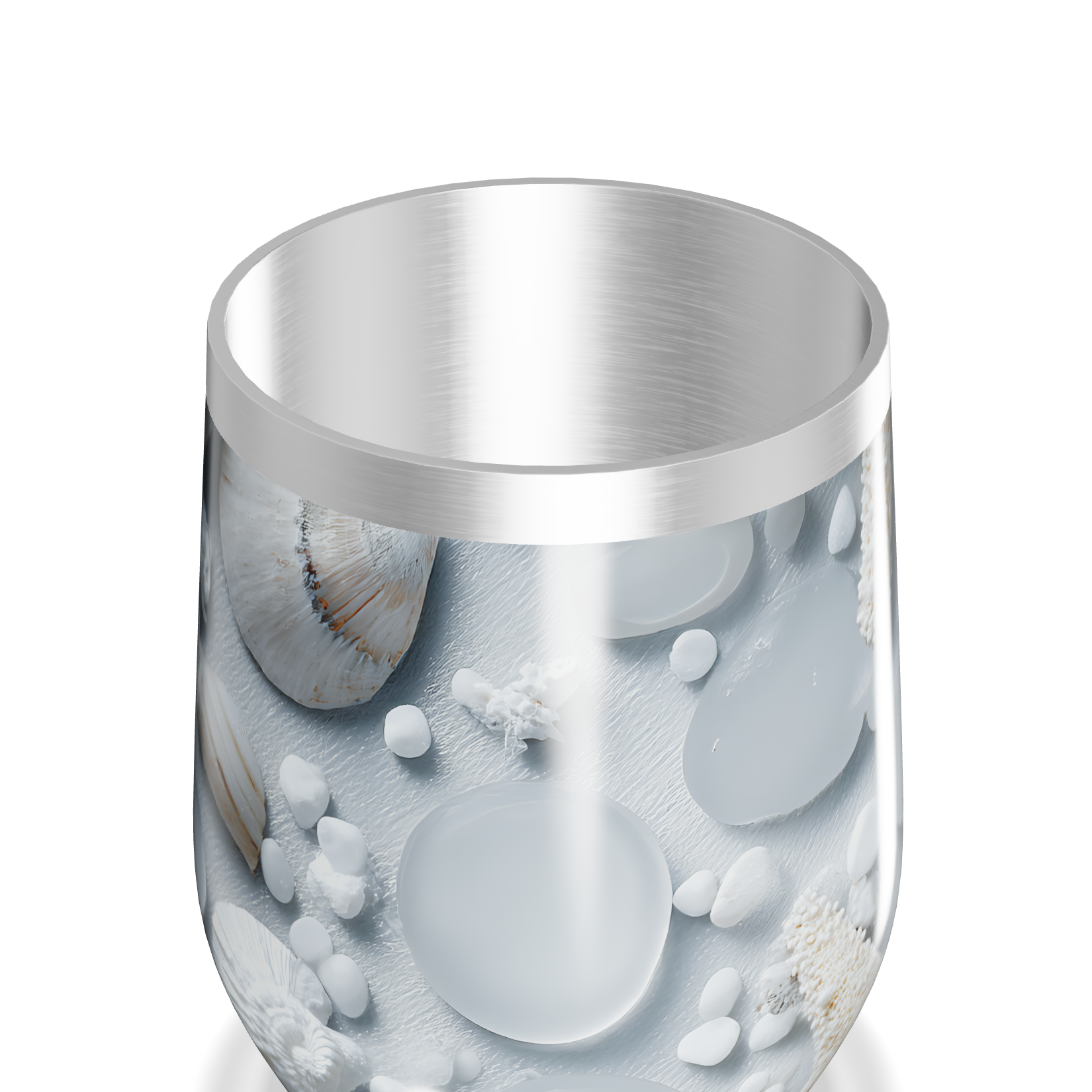 Copo Térmico Slim - Estampa Praia Estrelas