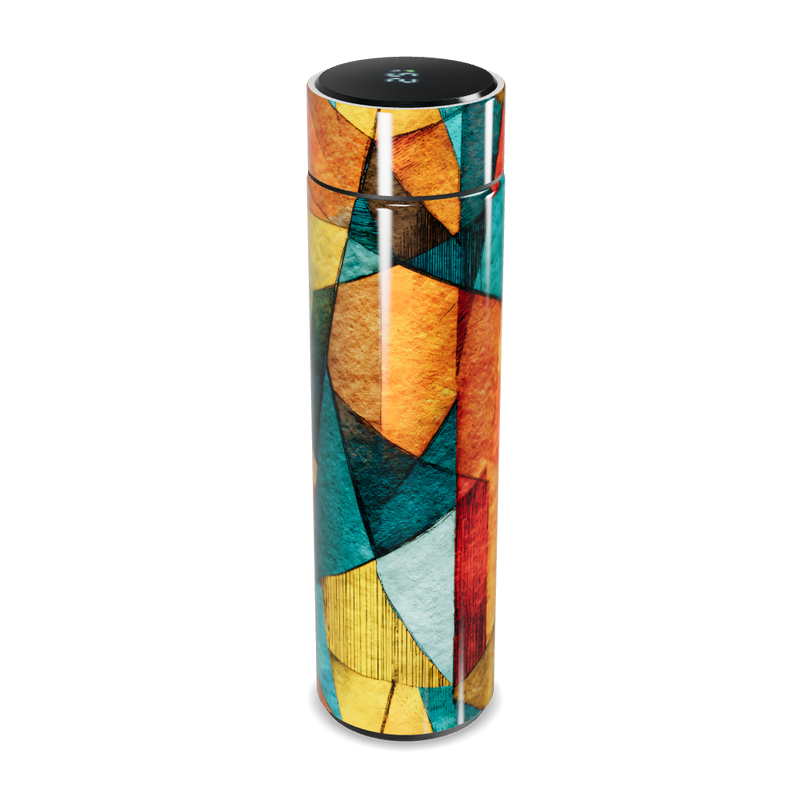 Garrafa Térmica Touch - Colorida Abstrata