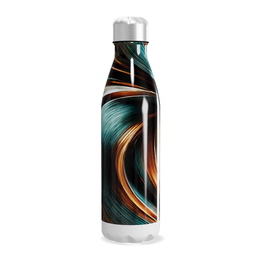 Garrafa Inox - Estampa Abstrata Colorida